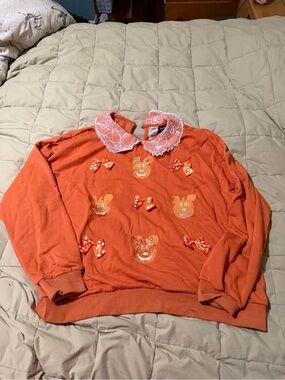 Disney Women’s Halloween  with Lace Collar and Bow Accents